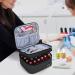 LUXJA Nail Polish Carrying Case - Holds 20 Bottles - Portable Organizer Bag in Black - Buy Online on GoSupps.com