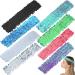 Sequin Headband 8 Pieces Elastic Sparkly Headband Adjustable Size Disco Headband Bling Sport Head Band Glitter Headband for Women (8 Color)