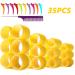 Jumbo Self-Grip Hair Curlers for Long Hair - 2.5 inch Rollers, 24 Pack Yellow - Buy Online on GoSupps.com