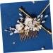 OFFSCH Bridal Comb Pearl Hair Decor for Wedding Hair Combs Macrame Decor Girls Hair Accessories Vintage Wedding Decor Bride Headdress Ceramics Bridesmaid New Chinese Style Ceramic Flower - Buy Online on GoSupps.com