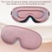 Soft & Breathable 3D Silk Sleep Mask for Women | Adjustable Eye Mask for Side Sleepers - Ros gold - Buy Online on GoSupps.com