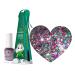 Bluesky Christmas Kids Nail Varnish Bauble Christmas Tree Pink Multicolour Glitter. Easy Peel-off Non-Toxic Water- based Odour-free Nail Polish for Kids 5ml