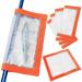 Fishing Lure Covers for Rod, Fabric Hook Protectors Wraps (Orange - 4PK)