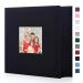 Miaikoe Photo Album 6x4 600 Pockets Slip in Large Capacity Album for Family Wedding Anniversary Linen Album Book Holds 600 Horizontal and Vertical 10x15cm Photos(600 Pockets Black) 600 Pockets Blakc