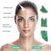 Gua Sha Massage Tools Set - Aventurine Natural Stone Guasha Board for Face and Body - Facial Massager for SPA and Trigger Point Treatment - Pack of 3 Green - Buy Online on GoSupps.com