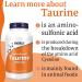 Now Foods Double Strength Taurine 1000mg - 250 Vegan Capsules | Lab-Tested, Gluten Free, SOYA Free, Non-GMO, Vegetarian - Buy Online on GoSupps.com