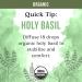 Aura Cacia Organic Holy Basil Tulsi Pure Essential Oil, Vegan, Cruelty Free, 0.25 Fluid Ounces (Pack of 3) - Buy Online on GoSupps.com