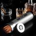 AILE Stainless Cigar humidor Travel Cigar case Silver Travel Cigar case Tube for 3 to 4 Cigars Portable Cigar case Cigar Hygrometer Gift for man - Buy Online on GoSupps.com