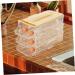 Alipis Clear Automatic Stackable for Plastic Fridge Dispenser Storage Tray Multi-Layer Organizer with - Buy Online on GoSupps.com