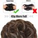 Yamel Coffee Brown Updo Curly Messy Bun Hair Extension for Women | Bun Scrunchie - Buy Online on GoSupps.com