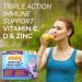 Emergen-C Immune+ 1000mg Vitamin C Powder Supplement Multi Pack Drink Mix Immune System Booster 24 Packets Rasberry & 24 Packets Blueberry Acai 48 Total Packets - Buy Online on GoSupps.com