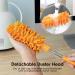 Microfiber Duster Kit - Hand Washable with 2 Replaceable Heads | Extendable Pole | Detachable for Home, Office, Car, Window, Furniture | Bright Orange - Buy Online on GoSupps.com