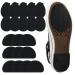 Non Skid Pads for Shoes Noise Reduction Self Adhesive Slip Resistant Sole Stick Protector Rubber Shoe Traction Pads Cushion for Heel Shoe Grips on Bottom of Shoes  Black  2 Shapes (20)
