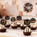 Leetaivie 12 Pcs Halloween Pumpkin Cupcake Topper Glitter Pumpkin Cake Topper Halloween Pumpkin Birthday Party Cupcake Decorations Halloween Theme Kids Birthday Party Pumpkin Decorations Orange Black Glitter - Buy Online on GoSupps.com