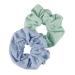 Scunci Upcycled JUMBO Scrunchies (Blue Mint, 2-Pack) | Eco-Friendly & Sustainable Cotton - Buy Online on GoSupps.com
