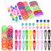 140 Pieces Girls Hair Accessories Set Colorful Hair Ties Mini Flower Hair Clips Hairpins for Baby Girls Children