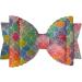 Mermaid Glitter Hair Accessories Bows Clips Slides Grips 3.5" Inch Multi Coloured Cute Handmade For Woman Girls Hairbows - 2x Bows Multi-Coloured - Buy Online on GoSupps.com