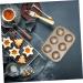 Zerodeko 1pc Cake Shell Pan Mini Muffin Pan Ice Ball Mold Chocolate Mold Metal Muffin Pan Steel Muffin Molds French Madeleine Pan Ice Cube Trays Baking Tool Carbon Steel Wedding Baking Pan 26.5X18.5CM Gold - Buy Online on GoSupps.com