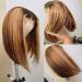 MILLYSHINE Omber Honey Blonde Bob Wig 12 Inch | 13x4 Frontal Lace Human Hair Wig - Buy Online on GoSupps.com