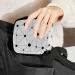 GIAPB Period Bag | Sanitary Napkin Storage & Makeup Pouch | Black Node Design | White Background | Color 4512 - Buy Online on GoSupps.com