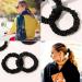 Satin Silk Hair Ties - Black Small Scrunchies for Women - No Slip Ponytail Holder for Thick Curly Hair - Cute Hair Accessories for Girls - Buy Online on GoSupps.com