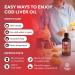 Icelandic Wild Caught Cod Liver Oil Liquid - Fish Oil Drops with Omega 3, EPA, DHA, Vitamin D & A - Liquid Cod Liver Supplement for Heart, Joint, Brain & Immune Support - 240 ml (8 Ounce) 240ml (Pack of 1) - Buy Online on GoSupps.com