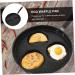 Milisten 2 Pcs Omelet Pan Induction Cooker Pan Mini Skillet Egg Frying Pan Breakfast Skillet Pan Heart Shaped Kitchenware Ceramic Bakeware Omelette Pan 3 Egg Burger Plate Multifunction Iron 39X22X3cmx2pcs Blackx2pcs - Buy Online on GoSupps.com