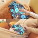 NAANLE 2L Hot Water Bottle with Watercolor Blue Flower Cover - Pain Relief & Cold Therapy Ideal for Back Pain Hand & Foot Warmers - Buy Online on GoSupps.com