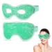 Heyu-Lotus 2Pcs Cooling Eye Masks Reusable Hot Cold Eye Mask Gel Bead Eye Mask Hot Cold Therapy Eye Mask Relief for Puffy Eyes Dark Circles Dry Eyes(Green)