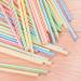 100Pcs Colorful Disposable Plastic Curved Drinking Straws Wedding Party Bar Drink Accessories Birthday Reusable Straw - Buy Online on GoSupps.com