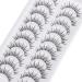 Outopen Manga Lashes 10 Pairs Pack - Japanese Anime & Korean Asian Style | Natural Look, Wispy Spiky, Short Fake Eyelashes with Clear Band - C-Clear Band Y6 | 8-13mm - Buy Online on GoSupps.com