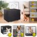 48 Inch Durable Black Dog Crate Cover - Universal Fit for Wire Kennel with Double Door - Buy Online on GoSupps.com
