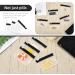 20 Reusable Black Pill Organizer Pouches - Zippered Clear Plastic Travel Bags for Medicine Storage - Buy Online on GoSupps.com