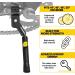 Ultraverse Center Mount Kickstand for Kids Bikes - Adjustable Aluminum Stand for 14-20 inch BMX, Mountain Bikes - Black/Yellow - Buy Online on GoSupps.com