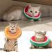 Frienda 2-Piece Adjustable Cat Cone Collar Set | Soft Recovery Collar for Cats and Small Dogs | Orange & Watermelon Design - Buy Online on GoSupps.com