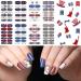 Patriotic Nail Wraps: 4th of July American Flag Independence Day Nail Art Stickers - 8 Sheets - Buy Online on GoSupps.com