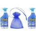 Flash Sparkling Bathroom Antibacterial Spray Wipe Done 800ml White Blossom Scent 2Pk + Our Gift for You: Organza Bag Size: 9 x 7 x 0.1cm