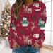 Funny Women's Christmas Sweater - Long Sleeve Rudolph Reindeer Elf Jumper | Cotton 4XL Teen Girl Holiday Shirt - Buy Online on GoSupps.com