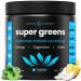 NutraChamps Super Greens Powder Premium Superfood | 20+ Organic Green Veggie Whole Foods | Wheat Grass Spirulina Chlorella | Antioxidant Digestive Enzyme & Probiotic Blends (9.1 OZ Tropical) 9.1 Ounce (Pack of 1)