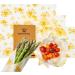 Reusable Beeswax Food Wrap 3-Pack - Eco-Friendly Biodegradable Sustainable Storage - Beeswax Paper Wraps in 3 Sizes (S M L) - Buy Online on GoSupps.com