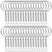 Keychain Making Supplies  Paxcoo 50Pcs Keychains with Chain and 50 Pcs Jump Rings  Keychain Rings Kit Keychain Findings Bulk for Keychain Making DIY Crafts