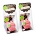 G nthart marzipan lucky pig pink 2 -series set - 2 x 30g noble gift packaging with pink marzipan pig & green cloverleaf as a lucky charm perfect for New Year's Eve and as a gift