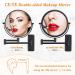 Black Wall Mounted Makeup Mirror 8 Inch Double Sided Vanity Magnifying Mirror - 5X Magnification - DECLUTTR - Buy Online on GoSupps.com