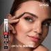 Kiss New York Professional Eyebrow Pencil - Dual-Sided Retractable Brow Definer D-Shape Design Cruelty-Free Silky Smooth Texture - Chocolate Brown - Buy Online on GoSupps.com