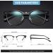 AOMASTE Blue Light Blocking Glasses | Retro Semi Rimless UV400 Computer Eyewear - Buy Online on GoSupps.com