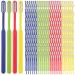 200 Pcs Disposable Toothbrushes Soft Bristle Tooth Brush Individually Wrapped Toothbrush Colorful Travel Single Use Toothbrush for Adult Kid Dental Care Vacation Hotel (Not Prepasted Toothbrush)