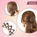 Shop Luvadeyo Vintage Birds Nest Hair Clips 3 Piece Set | Big Hair Grippers & Accessories for Women | Monochrome Coffee Pink Green - Buy Online on GoSupps.com