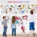2Pcs Children's Drawing Roll - DIY Painting Paper Roll for Kids - Dinosaur & Animal Coloring Stickers - 118X14.9 Inch - Buy Online on GoSupps.com