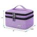 LUXJA Essential Oil Carrying Case - Holds 30 Bottles (5ml-30ml) - Lavender Double-Layer Organizer for Essential Oils and Accessories - Roller Bottles - Bag Only - Buy Online on GoSupps.com