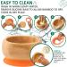 eco rascals Natural Bamboo Baby Bowl and Spoon Set | Suction Stay Put Feeding Bowl | BPA-Free | Orange Color - Buy Online on GoSupps.com